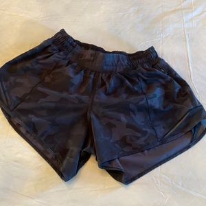 Lulu black camo shorts. Barely worn!
